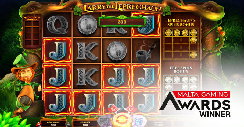 Larry the Leprechaun Winner of Malta Gaming Awards 2019