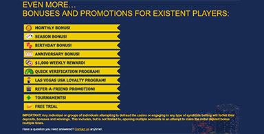 The amazing promotions.
