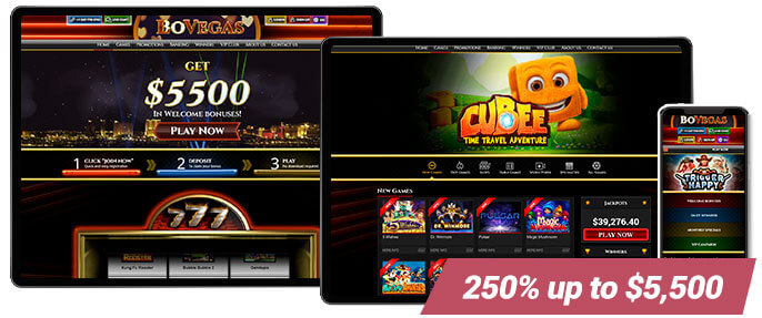 Best Online Casino BoVegas Casino Screens