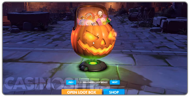 Image of overwatch loot box for halloween