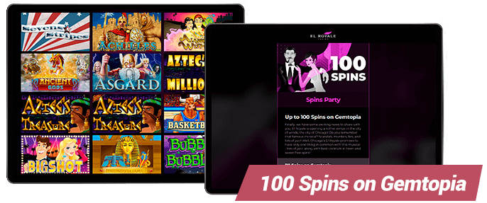 El Royale Casino 100 Spins Bonus