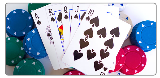 Image of cards and casino chips