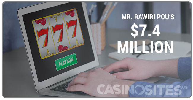 Image of Mr Rawiri Pou $7.4 Million Online Casino Win