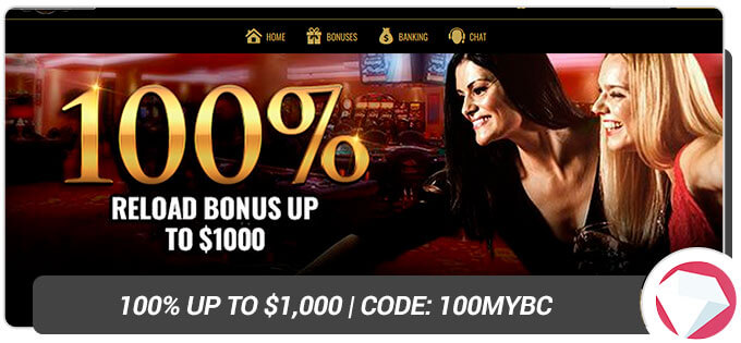 MYB Casino Reload Bonus