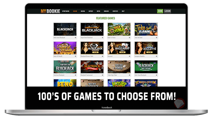 MyBookie Casino Games