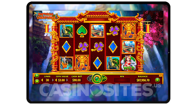 Image of mythical creatures slot game