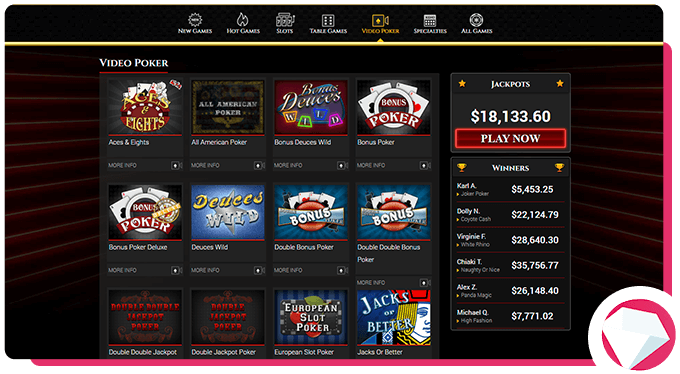 BoVegas Review Video Poker