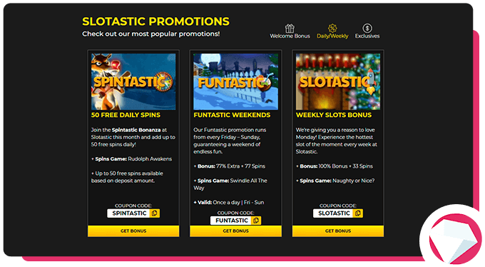 Slotastic Promotions