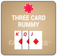 Three Card Rummy Casino Poker Icon