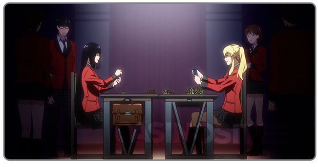 Image of Kakegurui - compulsive gambler at poker table