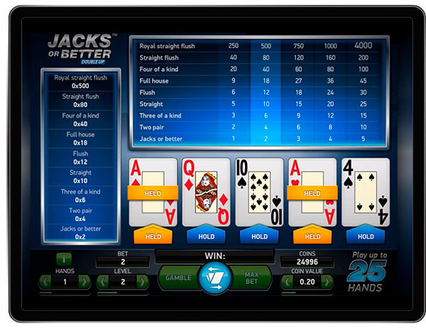 Video Poker Adult Card Game
