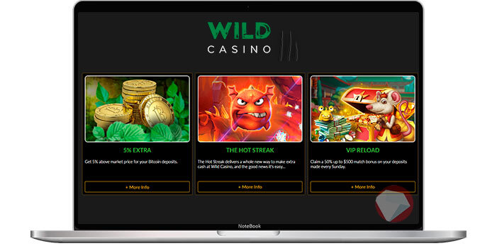 Wild Casino weekly promotions