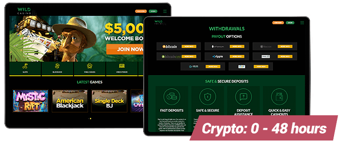 Wild Casino Fastest Payout Instant to 48 Hour